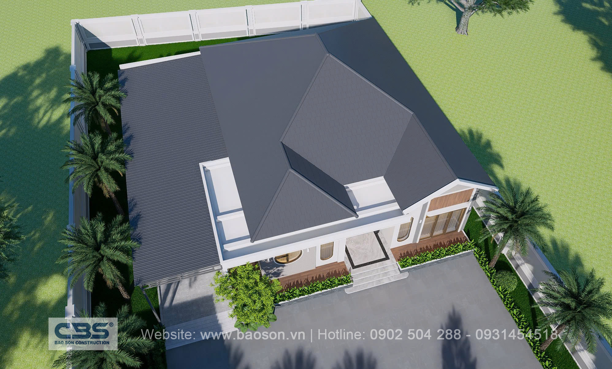 Quá trình thi công triển khai lần lượt từ phần thô công trình đến phần hoàn thiện công trình